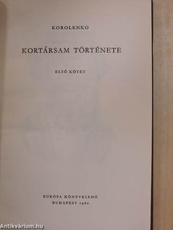 Kortársam története I-III.