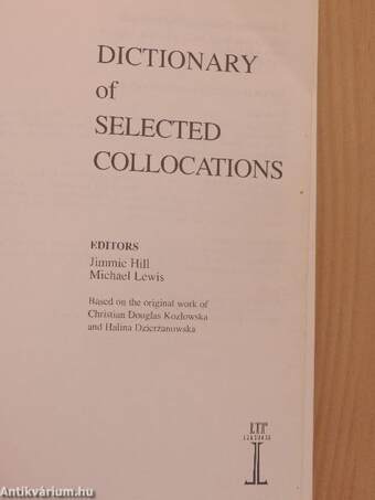 Dictionary of Selected Collocations