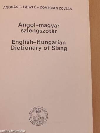 Angol-magyar szlengszótár