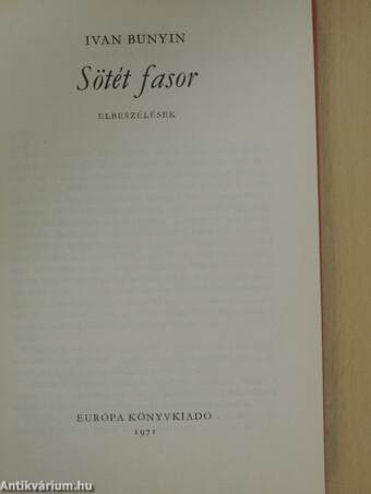 Sötét fasor