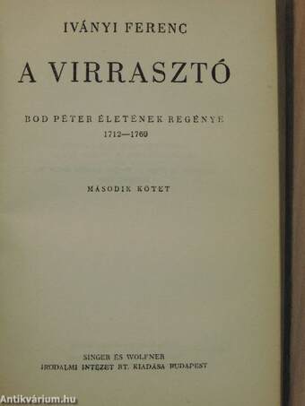 A virrasztó I-II.