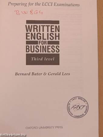 Written English for Business 3