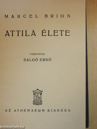 Attila élete