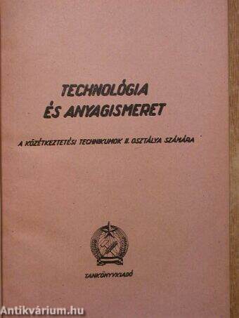 Technológia és anyagismeret