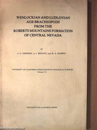 Wenlockian and Ludlovian age Brachiopods from the Roberts Mountains formation of Central Nevada