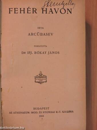 Fehér havon/Simorka Ulrik orgonista tragikus históriája/Fata morgana/A császár és más férfiak/Egy szegény lélek megdicsőülése