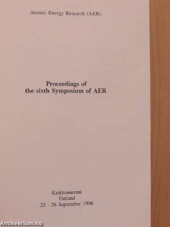 Proceedings of the sixth Symposium of AER