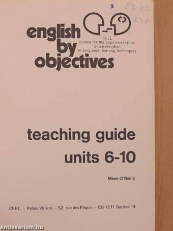 English by Objectives - Units 6-10 - Teaching guide