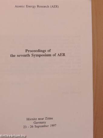 Proceedings of the seventh Symposium of AER