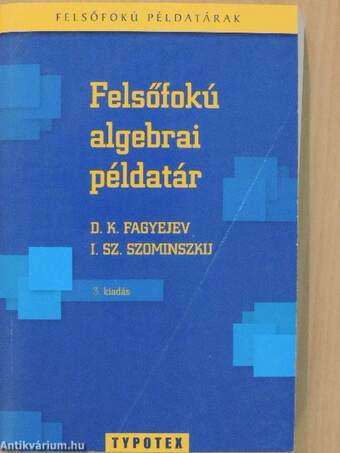 Felsőfokú algebrai példatár