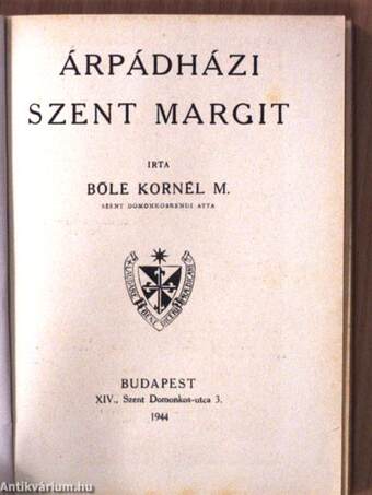 Árpádházi szent Margit