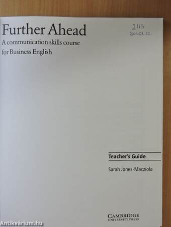 Further Ahead - Teacher's Guide