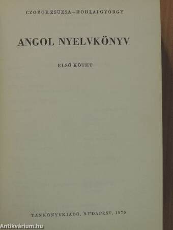 Angol nyelvkönyv I.