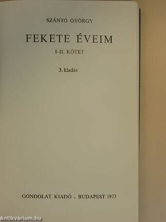 Fekete éveim I-II.