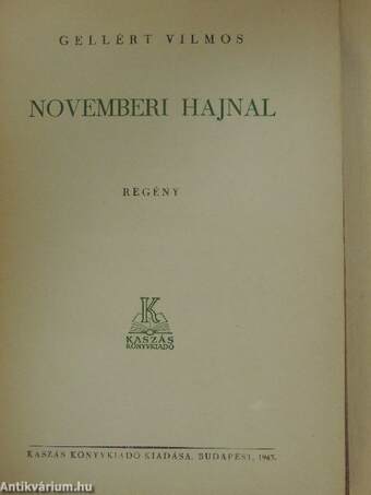 Novemberi hajnal