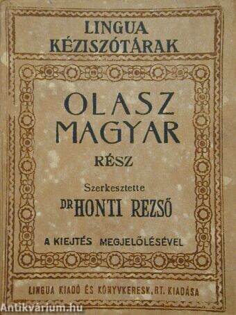 Magyar-olasz és olasz-magyar kéziszótár II.