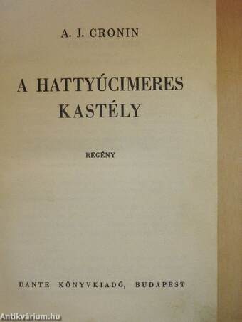 A hattyúcimeres kastély