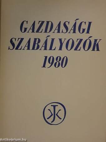 Gazdasági szabályozók 1980