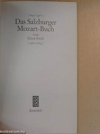 Das Salzburger Mozart-Buch