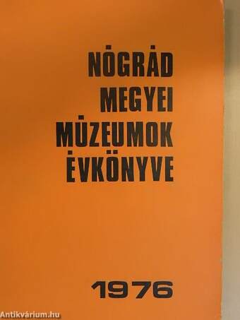 Nógrád megyei múzeumok évkönyve 1976