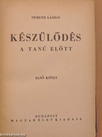 Készülődés I-II.