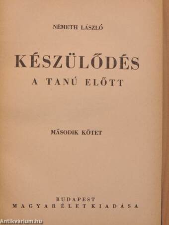 Készülődés I-II.