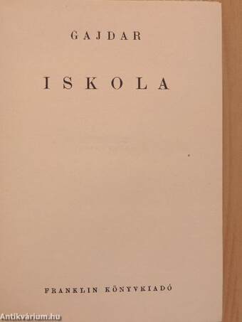 Iskola