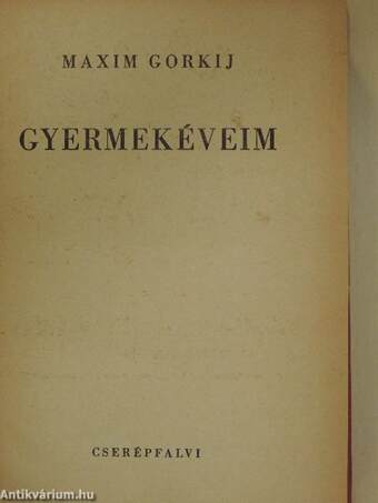 Gyermekéveim