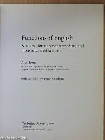 Functions of English