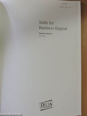 Skills for Business English - Teacher's Guide 3