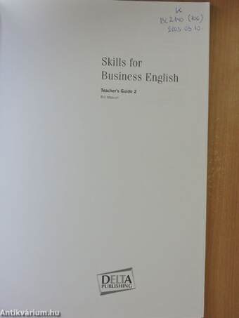 Skills for Business English - Teacher's Guide 2