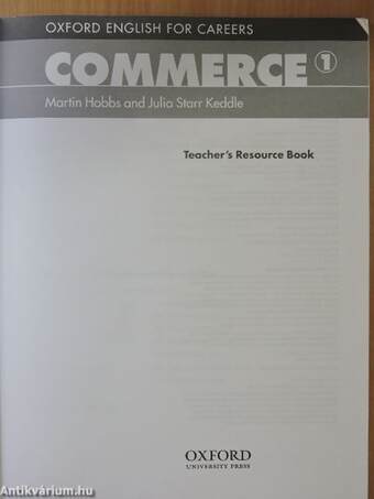 Commerce 1 - Teacher's Resource Book