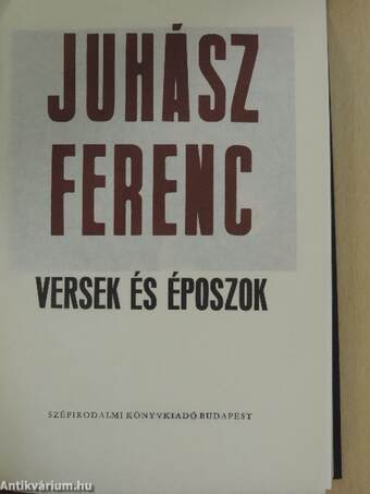 Versek és époszok/Époszok és versek I-II.