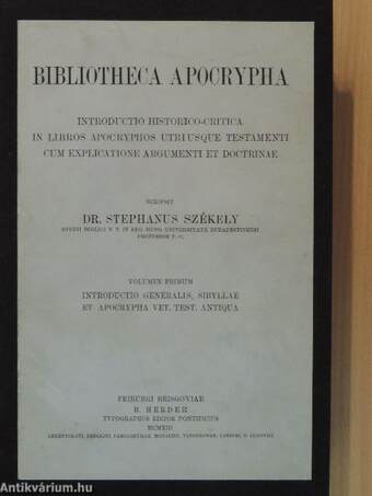 Bibliotheca Apocrypha I.