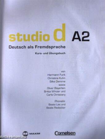 Studio d A2 - Kurs- und Übungsbuch