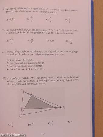 Matematika feladatgyűjtemény középiskolásoknak, közép- és emelt szinten érettségizőknek