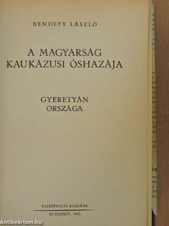 A magyarság kaukázusi őshazája