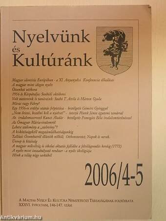 Nyelvünk és Kultúránk 2006/4-5.