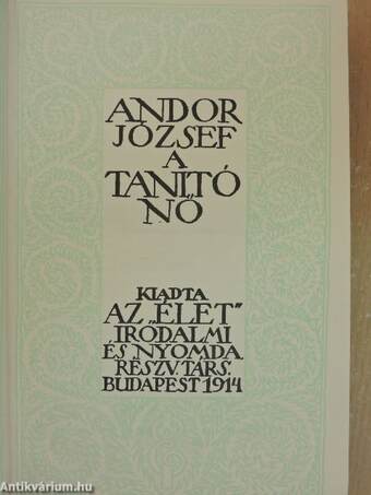 A tanitónő (ex librissel)