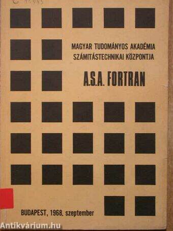 A. S. A. FORTRAN