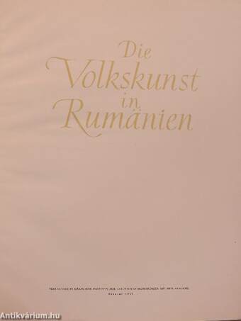 Die Volkskunst in Rumänien