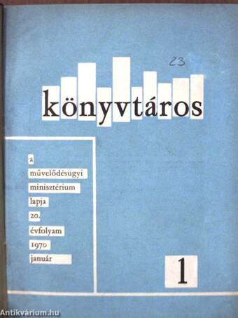 Könyvtáros 1970. (nem teljes évfolyam)