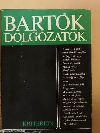 Bartók-dolgozatok