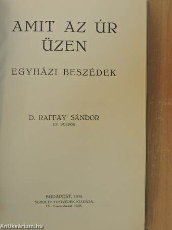 Amit az Úr üzen I-II.