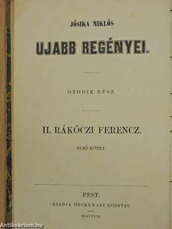 Második Rákóczi Ferencz 1-2. (töredék)