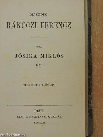 Második Rákóczi Ferencz 1-2. (töredék)