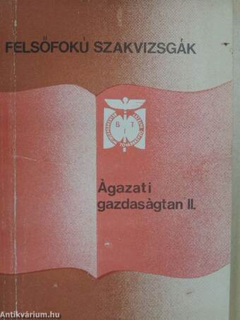 Ágazati gazdaságtan II.