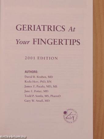 Geriatrics at Your Fingertips