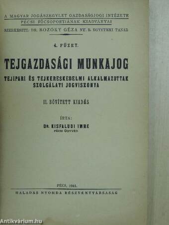 Tejgazdasági munkajog