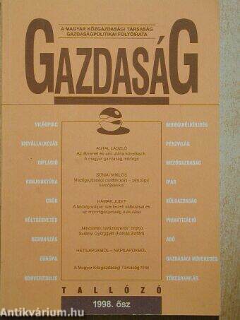 Gazdaság 1998. ősz